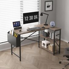 L Shaped Corner Desk w/Bookshelf Reversible Corner Desk For Home Office Study for sale  Shipping to South Africa