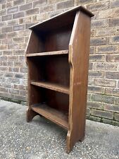 Antique Arts & Crafts Liberty Style solid oak bookcase book shelf, used for sale  Shipping to South Africa