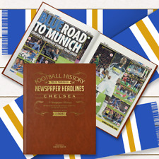 Libro de regalo de cumpleaños deportivo de historia de fútbol personalizado del Chelsea FC segunda mano  Embacar hacia Argentina