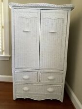 White wicker armoire for sale  Annapolis