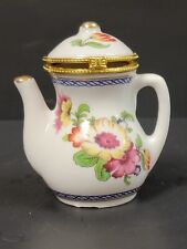 Cafeteira ou bule vintage em forma de articulada floral caixa de bugigangas de porcelana  comprar usado  Enviando para Brazil