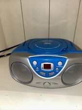 SYLVANIA SRCD243M-BLUE Portable CD Boom Box with Radio Tested FREE SHIPPING for sale  Shipping to South Africa