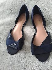 navy wide fit shoes for sale  WAKEFIELD