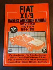Fiat X1/9 manual de taller para propietarios, 1300, 1500 y LIdo, 1974-1982, libro SC, usado segunda mano  Embacar hacia Argentina