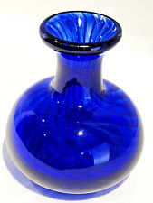 blue bud glass cobalt vase for sale  South Dartmouth