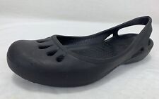Crocs Damskie Rozmiar 8 M Buty Płaskie Czarne Wsuwane Sandały Slingback Balet, używany na sprzedaż  Wysyłka do Poland