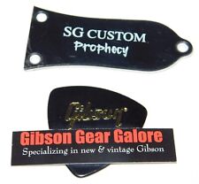 Epiphone SG Custom Prophecy Truss Rod Cover Preto 2 Dobras Guitarra Peças Projeto comprar usado  Enviando para Brazil