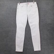 CABI Jeans Womens 8 White Skinny Mid Rise Cotton Stretch, used for sale  Shipping to South Africa