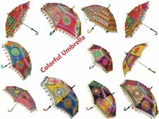 Lotes por atacado de 20 peças guarda-chuva decorativo de tecido para artesanato Jaipuri festa de casamento comprar usado  Enviando para Brazil
