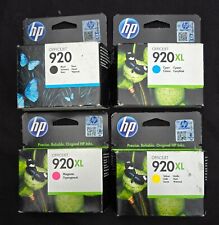 Genuine HP 920 Black & 920XL Cyan Magenta Yellow Ink Cartridges for sale  Shipping to South Africa