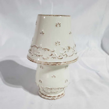 Yankee Candle 2 peças abajur de cerâmica suporte de vela luz de chá tom neutro tampo de mesa comprar usado  Enviando para Brazil