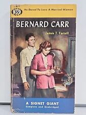 Bernard Carr por James T. Farrell FIRMADO Vintage Sello Tapa Tapa 1ª Ed. 1951 segunda mano  Embacar hacia Argentina