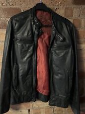 superdry brad leather jacket for sale  SHEFFIELD
