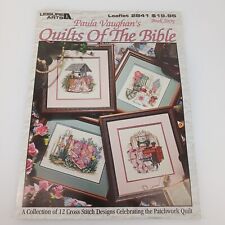 Leisure Arts ~ Paula Vaughan's QUILTS OF THE BIBLE Cross Stitch Book 60 - #2841, used for sale  Shipping to South Africa