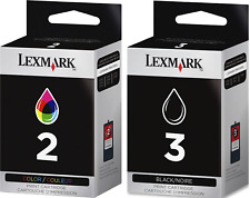 Novos cartuchos de tinta genuínos Lexmark 2 3 2PK X Series X2480 X2580 Z Series Z1380 comprar usado  Enviando para Brazil