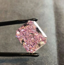 AAA+ 1Ct Natural Diamond Radiant Pink Color Cut D Grade VVS1 +1 Free Gift for sale  Shipping to South Africa