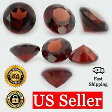 Used, Loose Round Cut Genuine Natural Garnet Stone Single Almandine Red Birthstone for sale  Shipping to South Africa