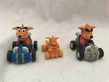 Japońskie figurki Crash and Fake Crash CTR + japoński crash bandicoot cart na sprzedaż  PL