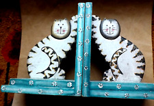 Pair cat bookends for sale  ABERDARE