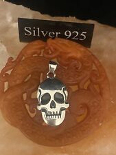Silver skull pendant for sale  BRIGHTON