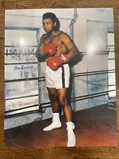 Postura de anillo de práctica con foto autografiada por Muhammad Ali 8X10 segunda mano  Embacar hacia Argentina