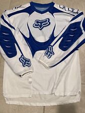 Camisa masculina Fox Racing malha M branca azul corrida motocross motociclista sujeira comprar usado  Enviando para Brazil