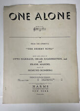 Used, One Alone by Otto Harbach for sale  Shipping to South Africa
