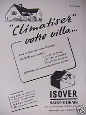 Publicité 1951 isover d'occasion  Compiègne