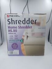 Home Paper Shredder Hs.80 Ribbon Cut  Boxed Acco Rexel Home Security Level 2 for sale  Shipping to South Africa