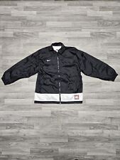 Vintage 90s Team Nike Sport White Tag Black Windbreaker Jacket Youth L Adult S/M, used for sale  Shipping to South Africa