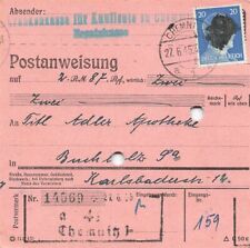 892011 sbz postanweisung gebraucht kaufen  Deutschland