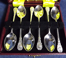 silver plated spoon set for sale  GLOUCESTER