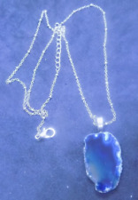 Necklace slice blue for sale  Manquin