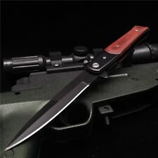 Italian Milano Knife Godfather Stiletto Blade Swing guard Outdoor FREE SHIPPING, used for sale  Shipping to Canada