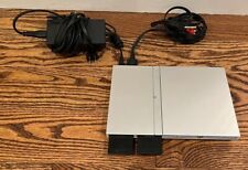 Used, Sony Playstation 2 Ps2 Silver Slim Console Comes with Chords and Two Memory Card for sale  Saint Louis