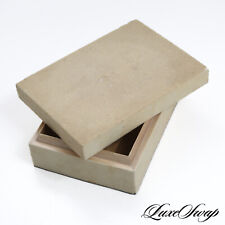 GORGEOUS Genuine Galuchot Stingray Skin Vanilla Bone Ivory Covered Valet Box NR for sale  Shipping to South Africa