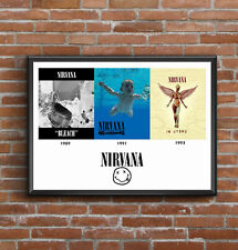 Nirvana discography print for sale  UK