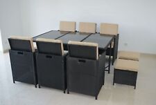 Poly rattan dining for sale  Shipping to Ireland
