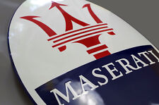 Tablica emaliowana MASERATI 50x32 cm logo znak emblemat tabliczka kolekcjonerska, używany na sprzedaż  PL