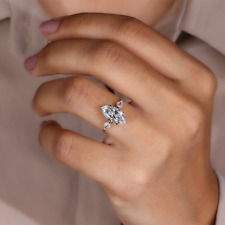 Used, Customized Diamond Ring Marquise Cut 2.00 Carat IGI GIA Lab Created 950 Platinum for sale  Shipping to South Africa