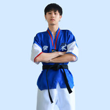 Uniforme de Taekwondo de Verano Corea cuello en V Dobok Uniformes Blancos Tae Kwon Do MMA segunda mano  Embacar hacia Mexico
