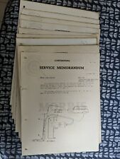 Service memorandum 1961 for sale  COLCHESTER