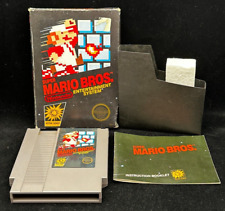 Super Mario Bros Nintendo NES EN CAJA Completo REDONDO SOQ REV A Auténtico, usado segunda mano  Embacar hacia Argentina