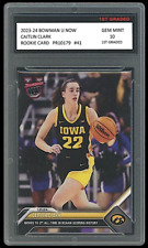 Caitlin Clark 2023-24 Bowman U Now (Topps) 1st Graded 10 Rookie Card RC #41 Iowa for sale  Shipping to South Africa