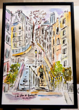 Watercolor paris rue d'occasion  Expédié en Belgium