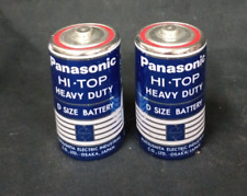 Used, Vintage Panasonic Hi-Top Heavy Duty D Cell Battery (2) for sale  Shipping to South Africa