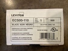 Usado, Controle de comutação de luminária de emergência Leviton ECS00-110, preto comprar usado  Enviando para Brazil