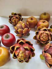 Lote de 16 alcachofras artificiais falsas e maçãs vegetais - frutas decoração primavera  comprar usado  Enviando para Brazil
