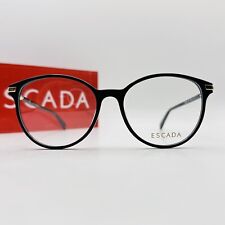 Óculos ESCADA feminino oval preto dourado logotipo Mod. VES A80 Novo comprar usado  Enviando para Brazil