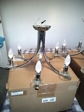 Used, 2 LOVELY SILVER CEILING LIGHT FITTINGS WITH 5 LED  BULBS IN EACH GOOD CONDITION for sale  Shipping to South Africa
